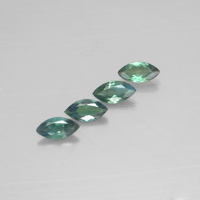 캐럿 천연 그린/레드 알렉산드라이트 보석, 마퀴즈, 5×2.6 mm, VS