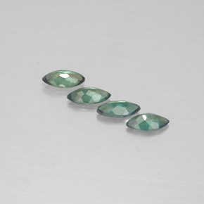 캐럿 천연 그린/레드 알렉산드라이트 보석, 마퀴즈, 5×2.6 mm, VS