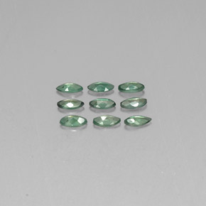 캐럿 천연 그린/레드 알렉산드라이트 보석, 마퀴즈, 4×2 mm, VS