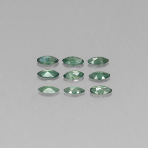 캐럿 천연 그린/레드 알렉산드라이트 보석, 마퀴즈, 4×2 mm, VS