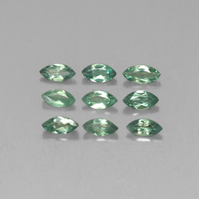 캐럿 천연 그린/레드 알렉산드라이트 보석, 마퀴즈, 4×2 mm, VS