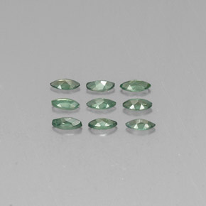 캐럿 천연 그린/레드 알렉산드라이트 보석, 마퀴즈, 4×2 mm, VS