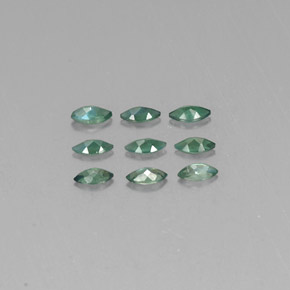 캐럿 천연 그린/레드 알렉산드라이트 보석, 마퀴즈, 3.8×2 mm, VS