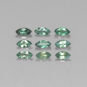 캐럿 천연 그린/레드 알렉산드라이트 보석, 마퀴즈, 4×2 mm, VS