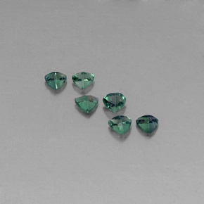 캐럿 천연 그린/레드 알렉산드라이트 보석, 트릴리언, 3.2×3.1 mm, VS