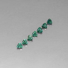 캐럿 천연 그린/레드 알렉산드라이트 보석, 트릴리언, 3.2×3.1 mm, VS
