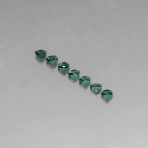 캐럿 천연 그린/레드 알렉산드라이트 보석, 트릴리언, 3.2×3.1 mm, VS