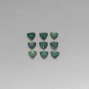 캐럿 천연 그린/레드 알렉산드라이트 보석, 트릴리언, 3.2×3.1 mm, VS