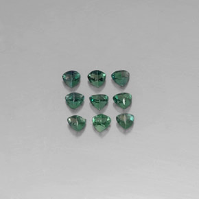 캐럿 천연 그린/레드 알렉산드라이트 보석, 트릴리언, 3.2×3.1 mm, VS
