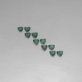 캐럿 천연 그린/레드 알렉산드라이트 보석, 트릴리언, 3.2×3.1 mm, VS