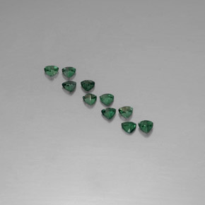 캐럿 천연 그린/레드 알렉산드라이트 보석, 트릴리언, 3.1×3.1 mm, VS
