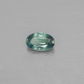 0.17캐럿 천연 그린/레드 알렉산드라이트, 타원형 컷, 4.2×2.6 mm, VS