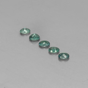 캐럿 천연 그린/레드 알렉산드라이트 보석, 타원형 컷, 3.5×2.6 mm, VS