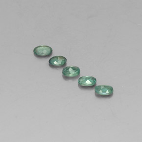 캐럿 천연 그린/레드 알렉산드라이트 보석, 타원형 컷, 3.6×2.6 mm, VS