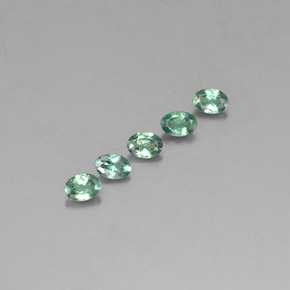 캐럿 천연 녹색/빨간색 알렉산더 보석 보석, 타원형 컷, VVS-VS