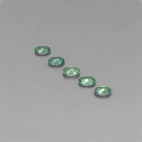 캐럿 천연 그린/레드 알렉산드라이트 보석, 타원형 컷, 3.5×2.5 mm, VS