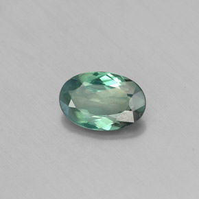 0.42캐럿 천연 그린/레드 알렉산드라이트, 타원형 컷, 6.1×4.1 mm, VS