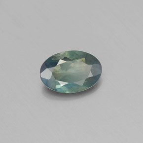 0.43캐럿 천연 그린/레드 알렉산드라이트, 타원형 컷, 6.1×4.1 mm, VS