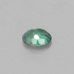0.47캐럿 천연 그린/레드 알렉산드라이트, 타원형 컷, 5.3×4.2 mm, VS