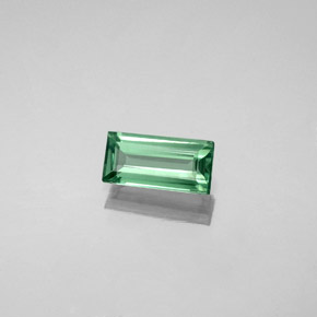0.56캐럿 천연 그린/레드 알렉산드라이트, 바게트, 7.2×3.5 mm, VS