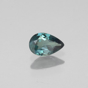 0.34캐럿 천연 그린/레드 알렉산드라이트, 배 모양, 5.8×3.9 mm, VS-SI