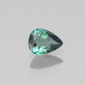 0.28캐럿 천연 그린/레드 알렉산드라이트, 배 모양, 4.9×3.8 mm, VVS-VS