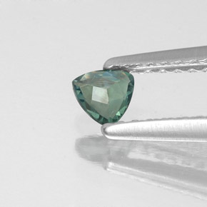 0.15캐럿 천연 그린/레드 알렉산드라이트, 트릴리언, 3.6×3.6 mm, VS