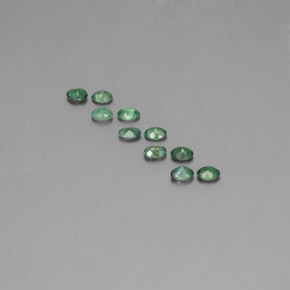 캐럿 천연 그린/레드 알렉산드라이트 보석, 타원형 컷, 3.5×2.5 mm, VS