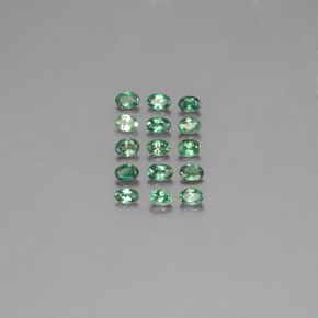 캐럿 천연 그린/레드 알렉산드라이트 보석, 타원형 컷, 3.5×2.6 mm, VS