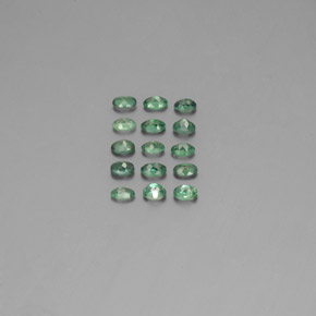 캐럿 천연 그린/레드 알렉산드라이트 보석, 타원형 컷, 3.5×2.6 mm, VS