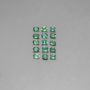 캐럿 천연 그린/레드 알렉산드라이트 보석, 타원형 컷, 3.4×2.3 mm, VS