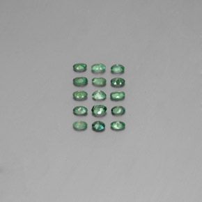 캐럿 천연 그린/레드 알렉산드라이트 보석, 타원형 컷, 3.4×2.3 mm, VS