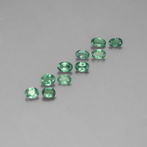 캐럿 천연 그린/레드 알렉산드라이트 보석, 타원형 컷, 4.7×3.3 mm, VS