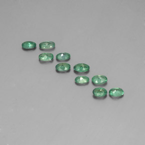캐럿 천연 그린/레드 알렉산드라이트 보석, 타원형 컷, 4.7×3.3 mm, VS