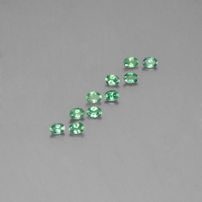 캐럿 천연 그린/레드 알렉산드라이트 보석, 타원형 컷, 3.4×2.4 mm, VS