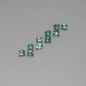 캐럿 천연 그린/레드 알렉산드라이트 보석, 타원형 컷, 3.5×2.5 mm, VS