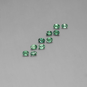 캐럿 천연 그린/레드 알렉산드라이트 보석, 타원형 컷, 3.5×2.3 mm, VS