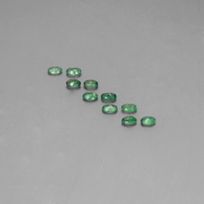 캐럿 천연 그린/레드 알렉산드라이트 보석, 타원형 컷, 3.5×2.3 mm, VS