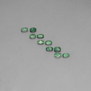 캐럿 천연 그린/레드 알렉산드라이트 보석, 타원형 컷, 3.6×2.6 mm, VS