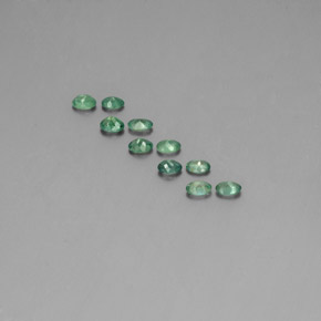 캐럿 천연 그린/레드 알렉산드라이트 보석, 타원형 컷, 3.6×2.6 mm, VS