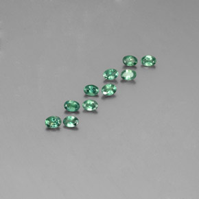 캐럿 천연 녹색/빨간색 알렉산더 보석 보석, 타원형 컷, VS