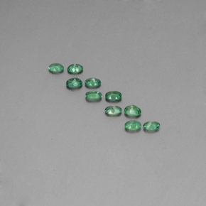 캐럿 천연 그린/레드 알렉산드라이트 보석, 타원형 컷, 3.6×2.6 mm, VS