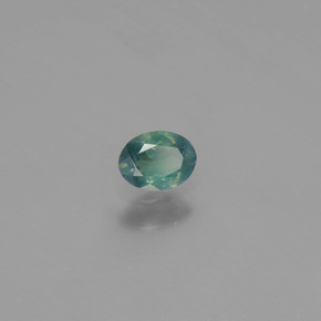 0.31캐럿 천연 그린/레드 알렉산드라이트, 타원형 컷, 4.7×3.6 mm, VS