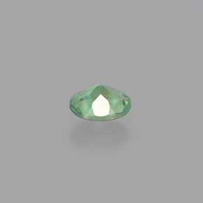 0.41캐럿 천연 그린/레드 알렉산드라이트, 타원형 컷, 5.1×4.1 mm, VS