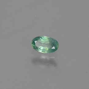 0.27캐럿 천연 그린/레드 알렉산드라이트, 타원형 컷, 5.1×3.1 mm, VS