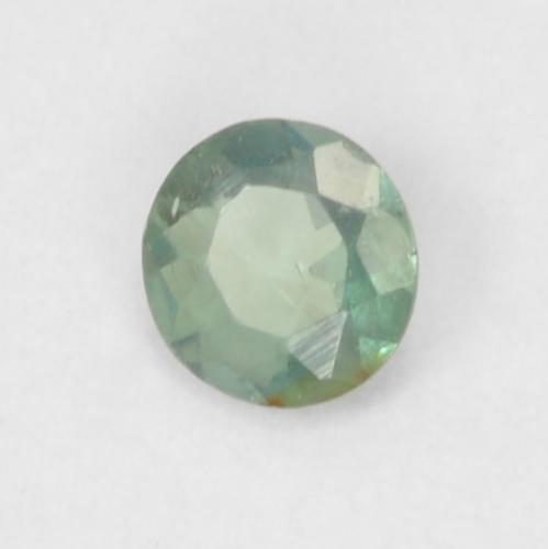 0.07캐럿 천연 Medium Light Green 알렉산드라이트, 라운드 컷, 2.48 mm, VVS-VS