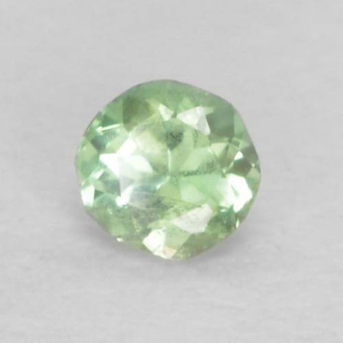 0.06캐럿 천연 밝은 노란색 녹색 알렉산드라이트, 라운드 컷, 2.26 mm, VS