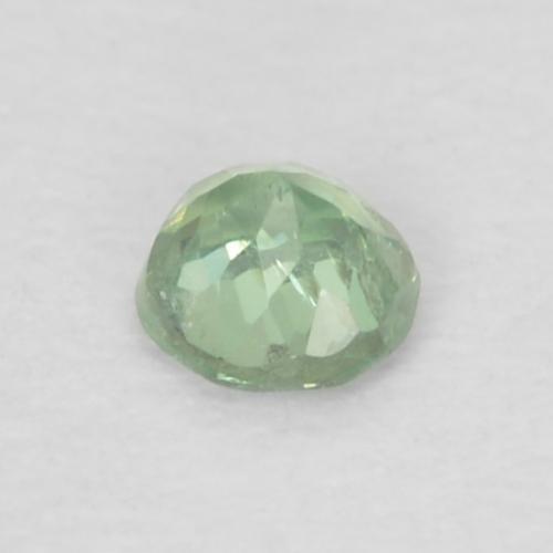 0.06캐럿 천연 밝은 노란색 녹색 알렉산드라이트, 라운드 컷, 2.26 mm, VS