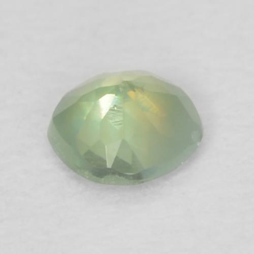 0.07캐럿 천연 라이트 그린 알렉산드라이트, 라운드 컷, 2.61 mm, VS