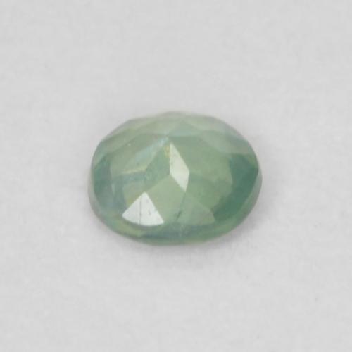 0.06캐럿 천연 매우 밝은 녹색 알렉산드라이트, 라운드 컷, 2.47 mm, VVS-VS